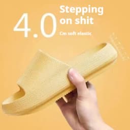 Eva's Simple Men's Slippers For Man Size 45 Poop Slippers. Wearing Soft-Soled Anti-Slip Shoes In Summer. And Women's Slippers