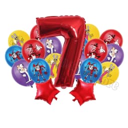The Amazing Digitals Circus Digit 1-9 Balloons Kids Kawaii Birthday Decoration Baby Shower Gender Reveal Party Supplies Gift New