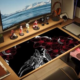 Black White Chinese Dragon Art XXL Gaming Mouse Pad Deskmat Non-Slip Rubber Keyboard Table Mat Cloud Pc Gaming Desk Mats Gamer