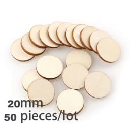 2-100Pcs Natural Pine Round Unfinished Wood Slices 1cm-10cm DIY Crafts Wooden Circle Discs for Christmas Painting Ornament Decor