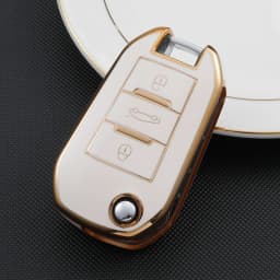TPU Flip Folding Key Fob Cover Case For Citroen C3 C4 Berlingo 2021 For Peugeot 208 2008 301 308 3008 RCZ 508 408 2008 307