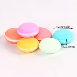 6Pcs Macaron Jewelry Box 6 Color Mini Rings Earrings Storage Box Travel Cosmetic Organizer Case Pill Container
