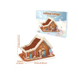 8 Style Christmas Castle Building 3D Puzzle Model X'max House Architecture Construction Jigsaw Puzzles Toys Kids Christmas Gift