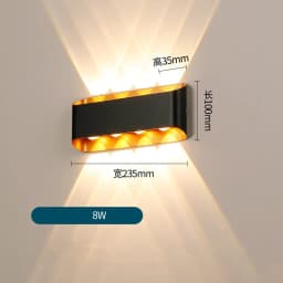 Waterproof IP65 Outdoor Wall Light Aluminium 10W LED Wall Lamp Sconce Balcony Garden Decoration Lighting Lamp AC110V 220V