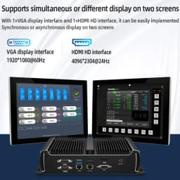 BEBEPC Fanless Mini PC with I5-6300u I5-1135G7 2xI225 2.5G LAN 6xRS232/485 COM 6xUSB3.0 Computer for Industrial Win10Pro Ready