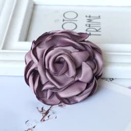 5PCS/Lot 8CM Large Satin Fabric Artificial Rose Flowers For Hats Dress Clothing Decoration DIY Brooches Hair Accessories