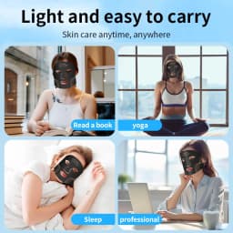 Red Light Therapy 7 Colors Photon Face LED Mask Silicone LED Mask for Anti-Aging Wrinkles Skin Rejuvenation Beauty Mask