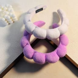 Simple Cloud Sponge Headband for Women Korean Style Candy Color Wide Brim Headband Fashion Girl Face Wash Headband Hair Accessor