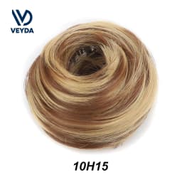 Synthetic Mini Claw Clip in Messy Hair Bun Donut Updo Hairpieces for Women Girls Curly Chignon Bird's Nest Shaped Retractable