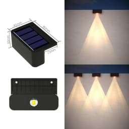 1-8 Pcs Solar Wall Lamp Outdoor IP65 Waterproof Porch Light Solar Powered Lights for Garden Yard Balcony Decor Outside Sunlights