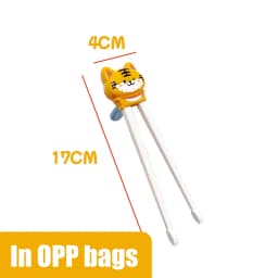 1Pair Baby Kids Training Tableware Food Sticks Cartoon Animal Chopsticks For Children Cute Cat Elementary Learning Chopstick
