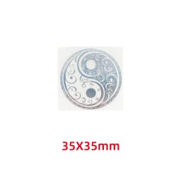 Five elements Yin and Yang Tai Chi Eight diagrams pattern metal stickers mobile phone stickers laptop car stickers decoration