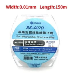 SUNSHINE SS-007 007D Flying Line Jump Wire 0.007mm 0.01mm For Mobile Phone CPU Fingerprint Touch Dedicated Repair Line SS-051