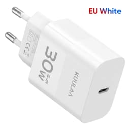 KUULAA Mini 30W Type C Charger PD QC3.0 Fast Type C Charger For iPhone 17 16 15 14 13 Pro Samsung S25 Xiaomi iPad Phone Charger