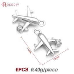 18K Gold Color Airplane Bicycle Tower Windmill Charms Pendants High Quality Diy Jewelry Making Necklace Earrings Accessories