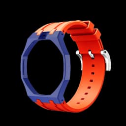 2in1 Bioceramic Case&Silicone Strap For Swatch x AP Royal pop Pocket watch bands Modification kit integrated Silicone Wirstband