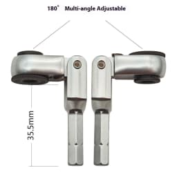 New Socket Torque Wrench Hand Tools 6.35mm Screwdriver Stainless Steel Hexagonal Ratchet Wrench Toughbuilt Mechanic Manual Tools