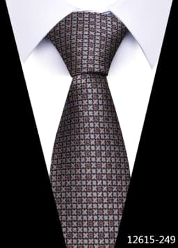 Newest Style 8 cm Necktie Man Blue Golden Striped Wedding Accessories Performance Tie Men Necktie Gravatas Fit Business