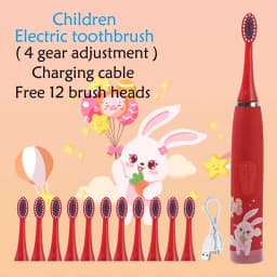 Kids Sonic Electric Toothbrush Rechargeable Smart Timer Colorful Cartoon Teeth Whitening Portable USB Charging Tooth Brush