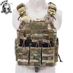 SINAIRSOFT Tactical Nylon Vest With Quick Release Security Molle Multi-camo Plate Carrier Chaleco Hunting Vests