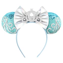 Newest Cartoon Cute Glitter Sequins Bow Headband 2026 DIY Headwear for Adults Kids Holiday Party CosplayHairband