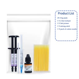 Orthodontic Light Cure Bonding Adhesive Kit For Metal Ceramic Brackets Buccal Tubes Braces Dental Clinic Material Bag & Box