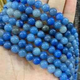 Natural Stone Amethyst Green Jade Agate Rose Quartz Apatite Turquoise Round Bead for Jewelry Make Diy Women Bracelet Accessories