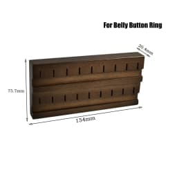 1 Piece Solid Wood Navel Rings Body Piercing Jewelry Belly Button Rings Display Seller Cases Display Tool