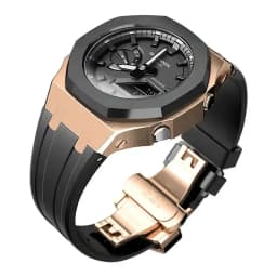 Mod Kit For Casioak GMAS2100 Stainless Steel metal Case Rubber Strap for Mod Kit GMA-S2100 4thGen Replacement shoc K Accessories