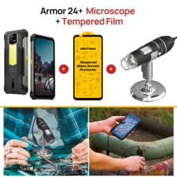Ulefone Armor 24 Rugged Smartphone Up to 24GB RAM 256GB ROM 22000mAh 66W 64MP Night Camera 6.78"120Hz Android 15 Global Version