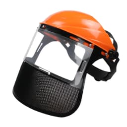 Garden Grass Trimmer Safety Helmet Hat With Full Face Mesh Protective Mask For Logging Brush Cutter Forestry Protection