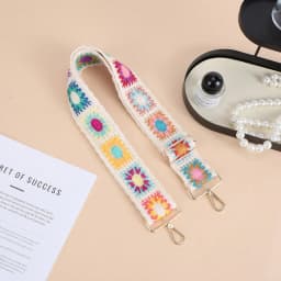 Vintage Style DIY Embroidery Shoulder Strap Multi-purpose Fashion Handbag Accessory Adjustable Comfortable Purse Strap