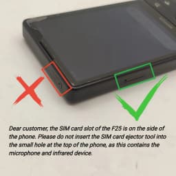 Qin F25 MTK8786 Not Unlock Google Play Android 14 Dual SIM Cards 6GB+128GB 2700mAh WIFI Bluetooth Touch 3.54Inch Screen