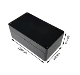 Black and white outdoor waterproof box Plastic box Electronic engineering box instrument waterproof junction box shell