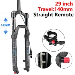 Bicycle Fork 26 27.5 29 Inch MTB Air Damping Shock Absorption Boost Barrel Shaft 100/110mm Disc Brake Magnesium Alloy Front Fork
