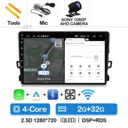 Android 16 Car Radio For Toyota Auris E150 2006 2007 2008 2009 2010 2011 2012 Multimedia Stereo Player Wireless Auto Carplay DVD