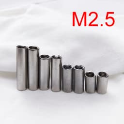 10 Pieces Connecting Pipe Rivet Cheese M2.5 Thread Diy Knife Material Making Knife Handle Screw Cylindrical Nuts