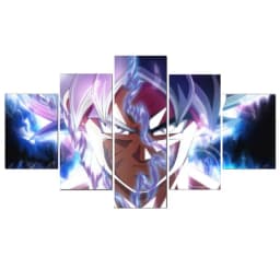 Manga 5 Panels Dragon Ball Goku Super Saiyan Wall Anime Poster Comic Canvas Painting Picture Home Living Room Gift Mural Cudros
