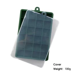 With Lid / No Lid 24-Hole Silicone Ice Tray Square Box Auxiliary Food Puree Cheese Jelly Mold Bar Kitchen Tool Cocktail Cube