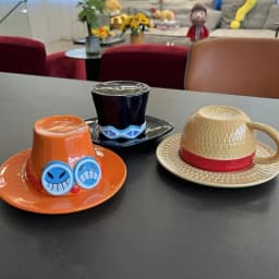 New One Piece Mug Ceramic Large Capacity Men'S Design Sense Water Cup For Home Use Road Flying Straw Hat Cup Desktop Decoration