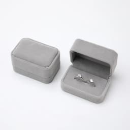 Velvet Ring Box Couple Double Ring Earrings Display Holder Case Proposal Engagement Wedding Marriage Anniversary Jewelry Packing