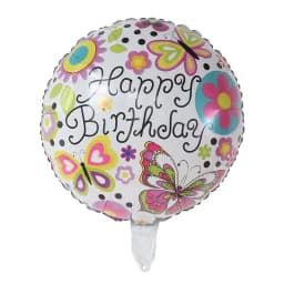 50pcs 18inch Round Foil Balloon Happy Birthday Inflatable Foil Helium Balloons Birthday Party Decoration Kids Toys Air Globos