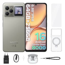 Doogee M30 Pro Smartphone 6.88" Display 8000Mah Battery 1.3" Rear Display 64Gb(8+56) 256Gb 64Mp Camera Android 16 Mobile Phone