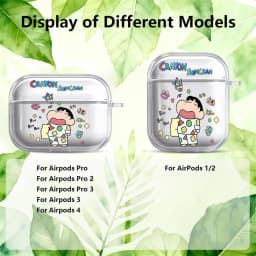 Case For Airpods 1 Pro 3 2 Pro2 Pro3 4 Clear Earphone Cases Cover Pajamas Crayon Shin Chan