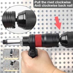Electric Rivet Nut Tool Adapter 2.4MM 3.2MM 4.0MM 4.8MM 6.4MM Insert Nut Riveting Gun Cordless Home Converter