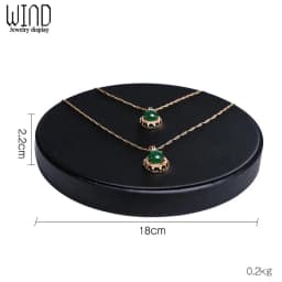 Black PU Leather Jewellery Ring Earrings Stand Holder Set Jewelry Pendant Necklace Chain Chokers Display Bust Bangle Organzier
