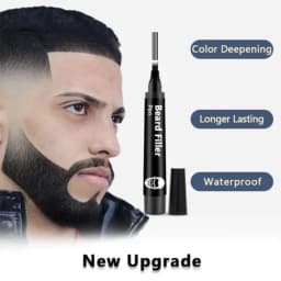 Beard Pen Filler Penci With Brush Kit Waterproof Long Lasting Repair Moustache Coloring Shaping Tools Hair Eyebrow Pencil