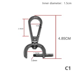 1PC DIY Metal Detachable Snap Hook Trigger Clips Buckles For Leather Craft Bag Strap Buckles Handle Shoulder Webbing