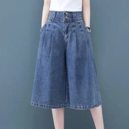 Ladies Straight Cylinder Pants 2024 Spring Summer Elegant Appear Thin Women's Jeans Casual Comfortable Femme Middle Pants