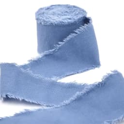 5Meter 4cm Hand-Torn Frayed Edge Cotton Linen Ribbon for Wedding Invitation Bouquets Wrapping Christmas Day Gifts Decorations